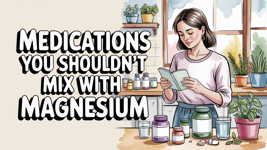 What medications does magnesium interfere with?