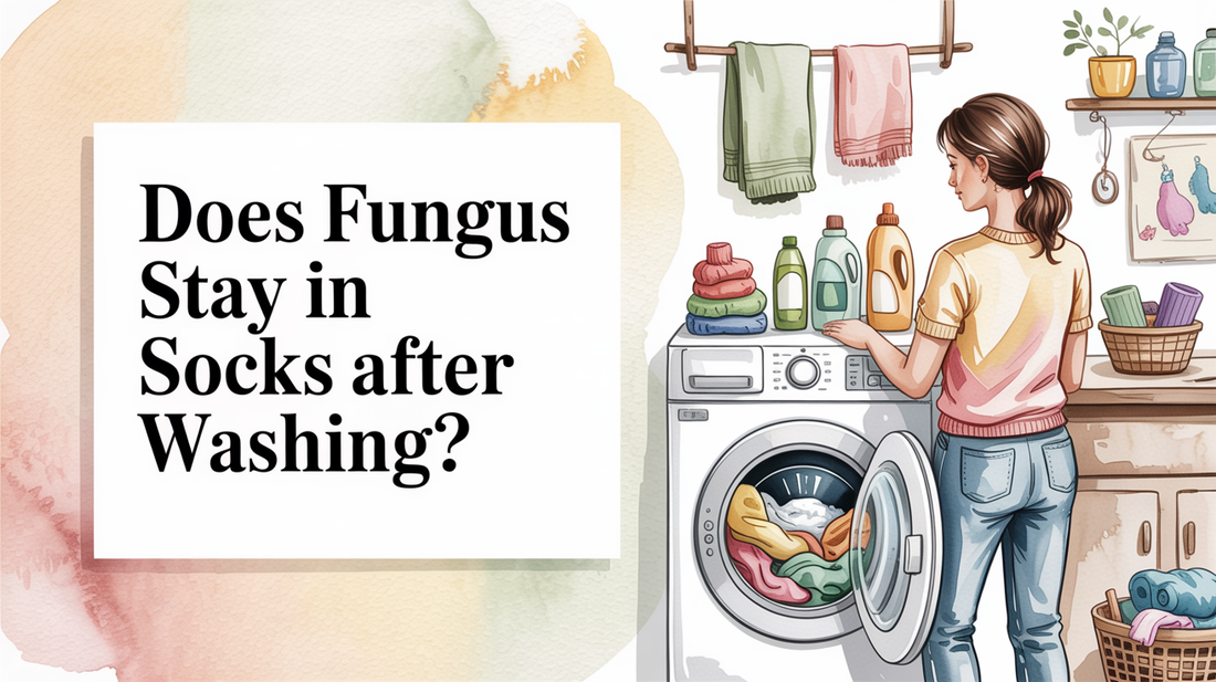 Does fungus stay in socks after washing?