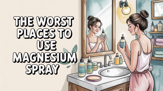 Where not to spray magnesium oil?