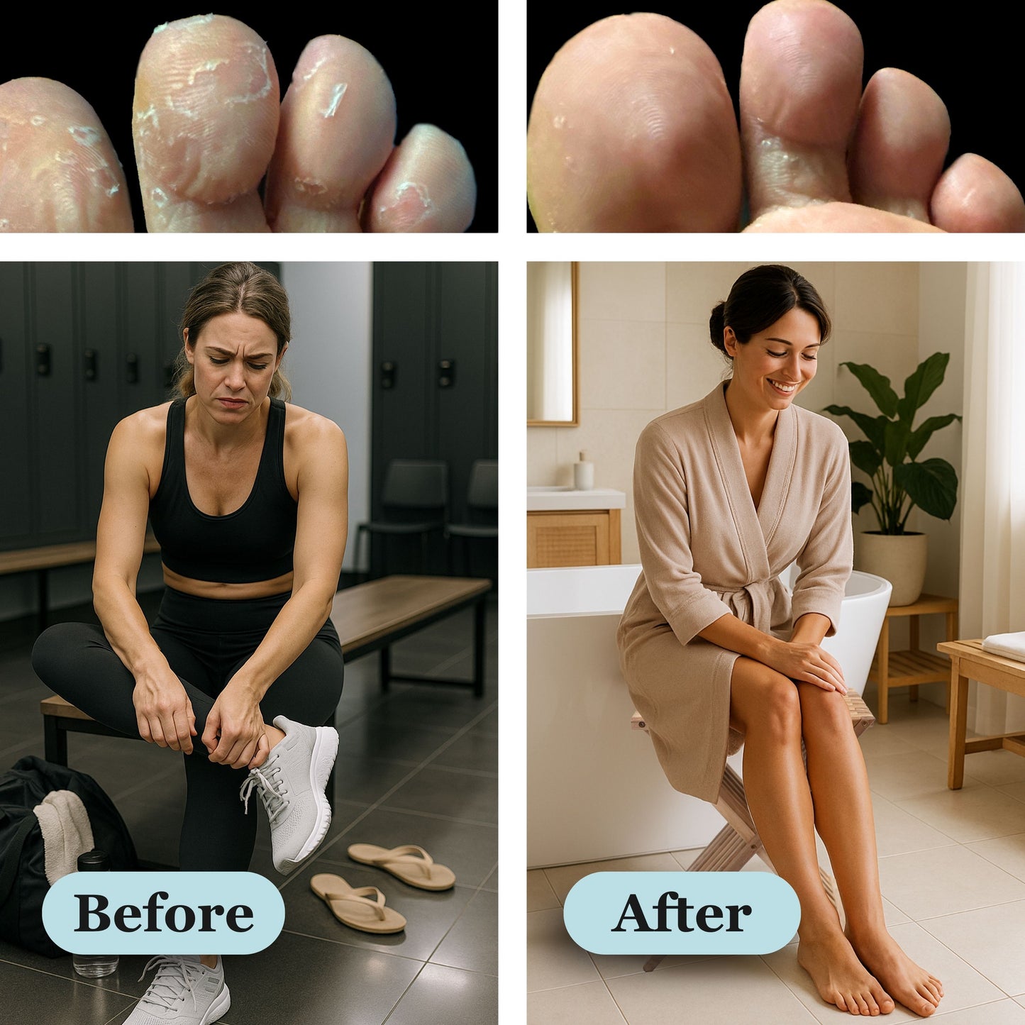 Jane Vine Kissable Feet – Natural Athlete’s Foot Cream for Itchy, Peeling Feet | Antifungal Tea Tree, Coconut & Calendula Formula | No-Sting, Nurse-Crafted Skin Relief – 3.5 oz