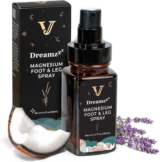Jane Vine Dreamzzz Magnesium Spray for Feet and Sleep with Lavender & Coconut Oil – 4.2 oz