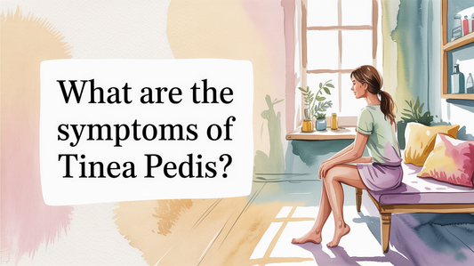 What are the symptoms of tinea pedis?