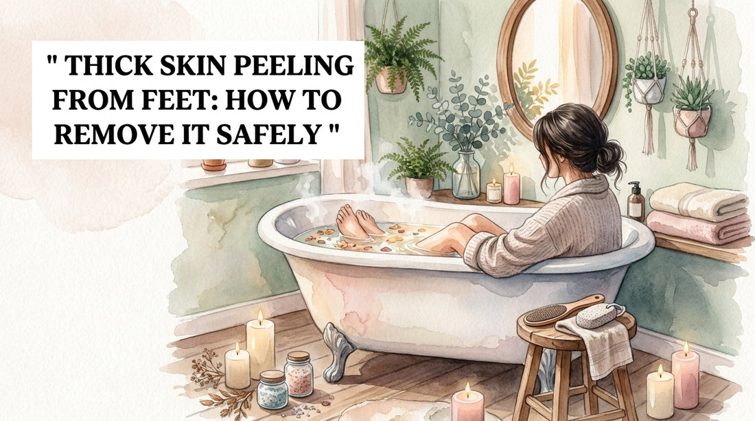Thick skin peeling from feet: How to Remove It Safely