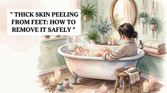 Thick skin peeling from feet: How to Remove It Safely