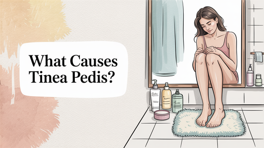 What causes tinea pedis?