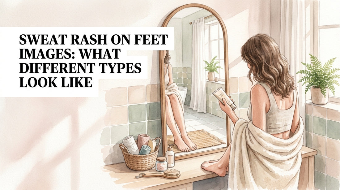 Sweat rash on feet images: What Different Types Look Like