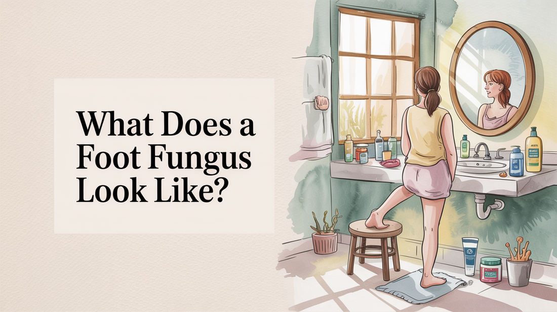 What does a foot fungus look like?