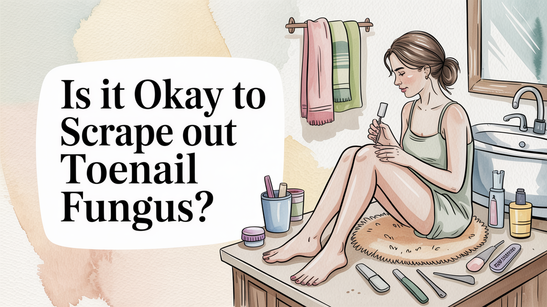 Is it okay to scrape out toenail fungus?