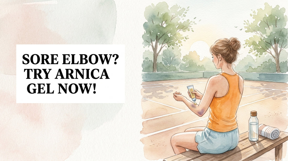 Arnica Gel for Tennis Elbow, Pickleball Bruises, and Every Summer Court Injury