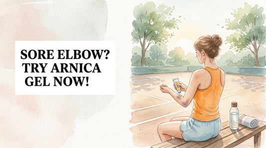 Arnica Gel for Tennis Elbow, Pickleball Bruises, and Every Summer Court Injury
