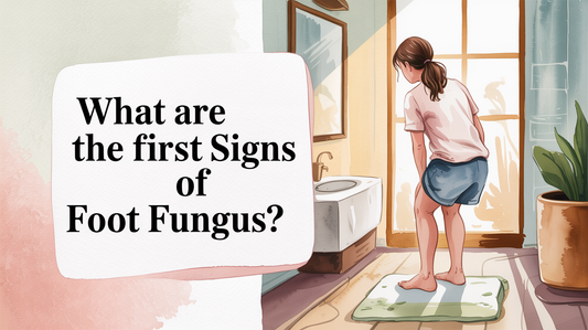 What are the first signs of foot fungus?