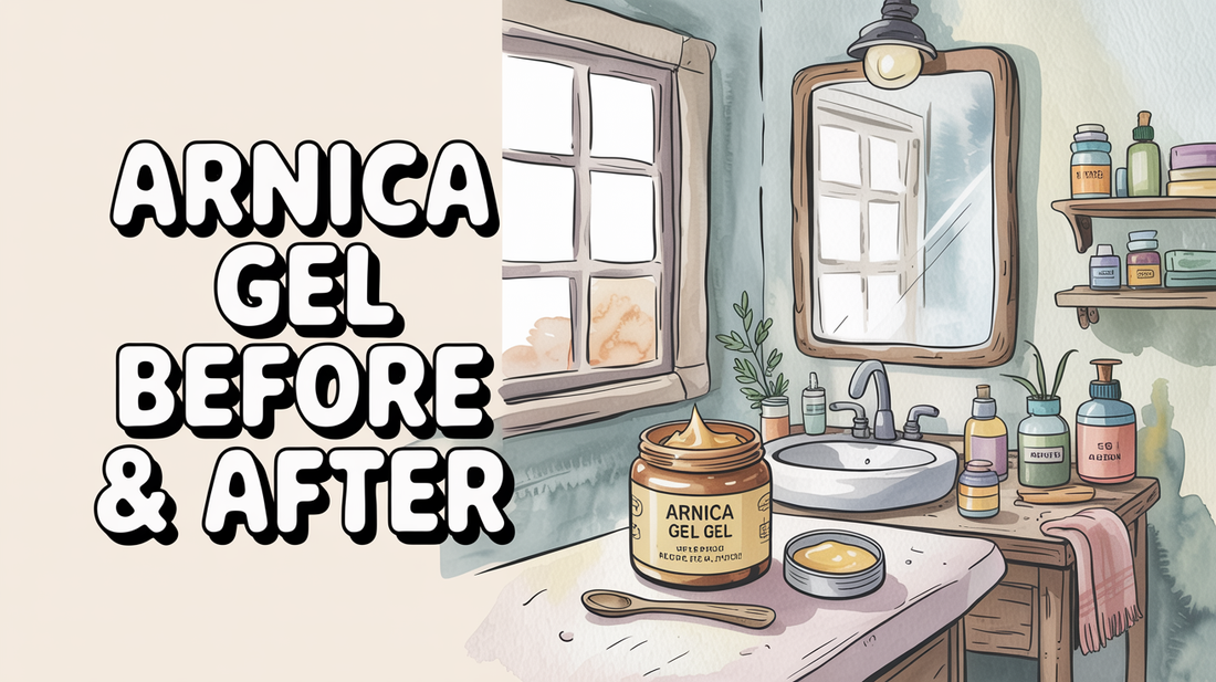 Arnica under eyes before and after