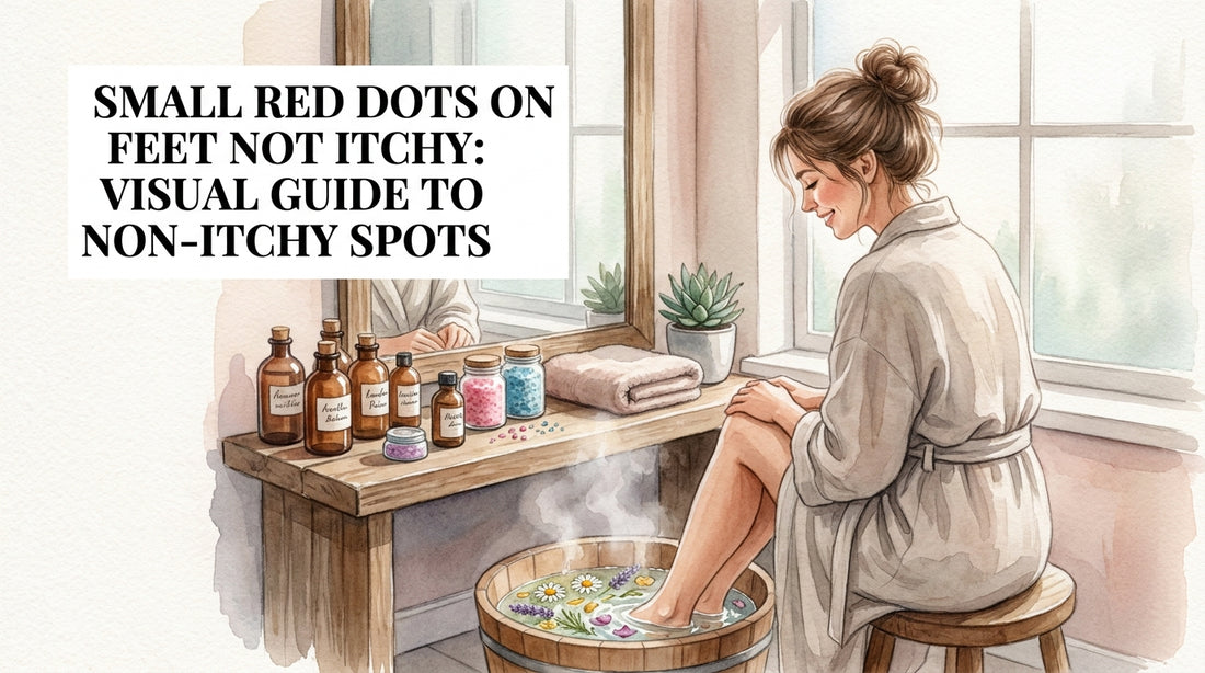 Small red dots on feet not itchy: Visual Guide to Non-Itchy Spots