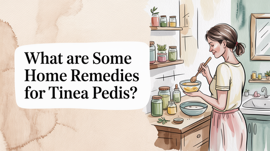 What are some home remedies for tinea pedis?