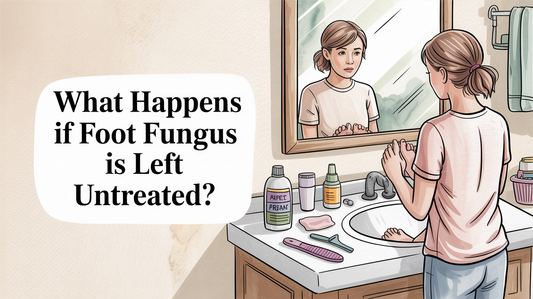 What happens if foot fungus is left untreated?