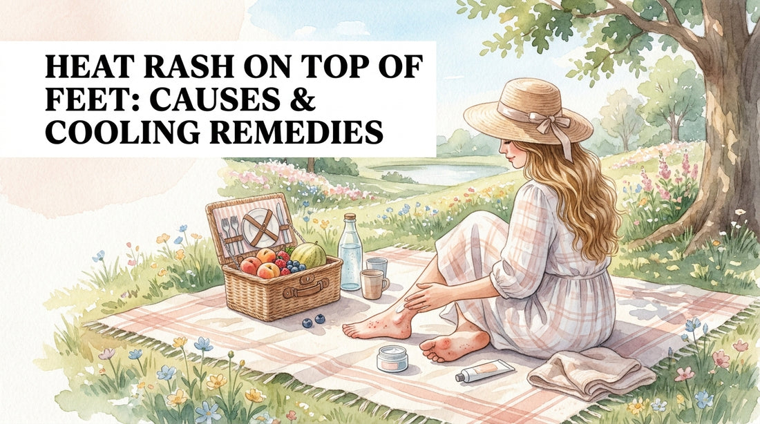 Heat rash on top of feet: Causes & Cooling Remedies