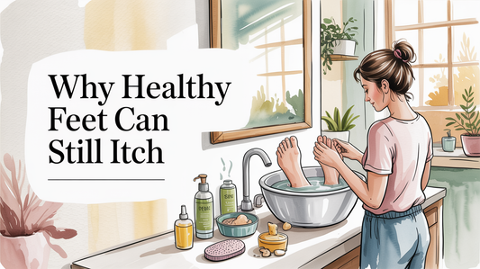 Why do healthy-looking feet still itch?