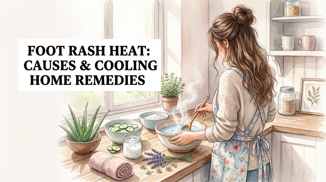 Foot rash heat: Causes & Cooling Home Remedies