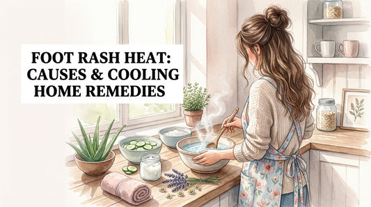 Foot rash heat: Causes & Cooling Home Remedies