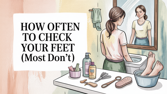 How often should you check your feet for problems?