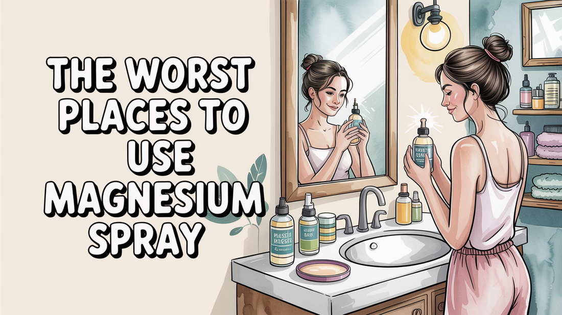 Where not to spray magnesium oil?