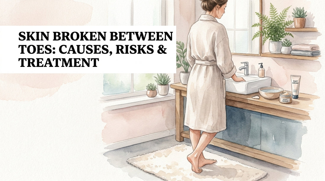 Skin broken between toes: Causes, Risks & Treatment